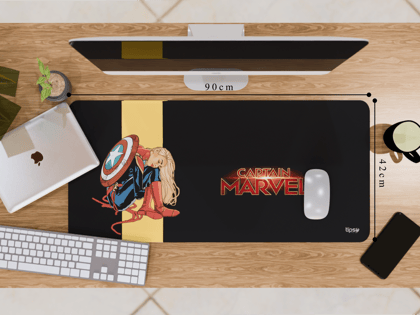 "CAPTAIN MARVEL" Gaming Mousepad – Elevate Your Gaming Experience-Extra Large (42CM x 90CM)