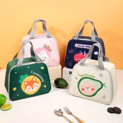 New Arrival Small Lunch Bag with Digital Pattern Portable Outdoor-Avocado