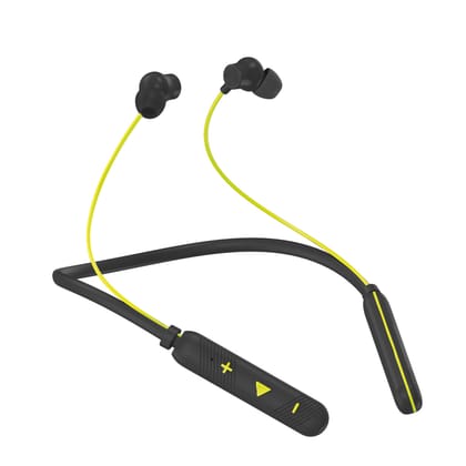 U&i Simulation Series 30 Hours Battery Backup Bluetooth Neckband with 11mm Speaker Driver and SFc Technology-Black