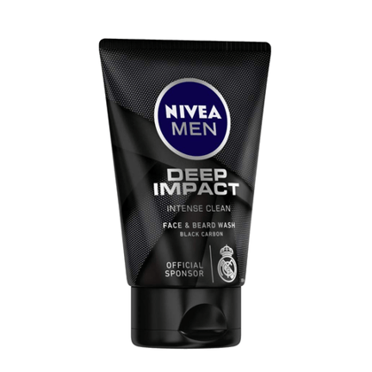 Nivea Men Deep Impact Face Wash, 100 ml Tube