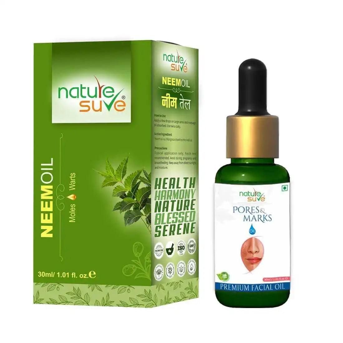 Nature Sure Combo - Neem Margosa Oil 30ml and Pores & Marks Oil 30ml