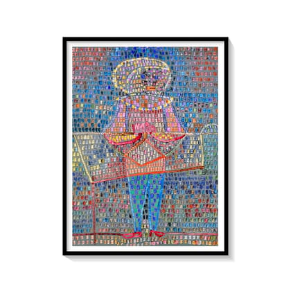 Boy in Fancy Dress by Paul Klee-Museum Canvas / 20 x 28 / Dark Brown