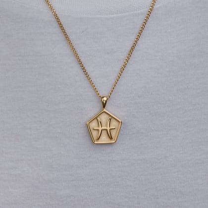 PISCES (GOLD) Pendant+ Chain