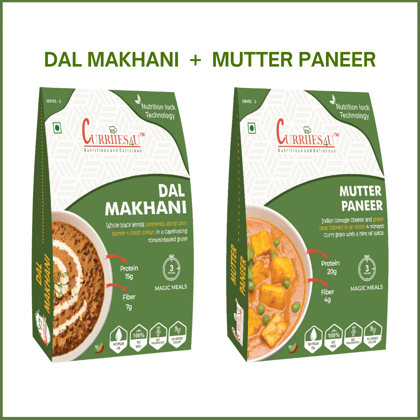 Dal Makhani + Mutter Paneer