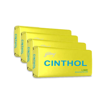 Godrej Cinthol Lime Soap (Set Of 4 @ 150G Each), 600 gm Pack