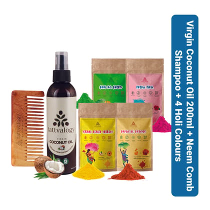 Complete Organic Holi Celebration Combo with 4 x 50g Holi Colors