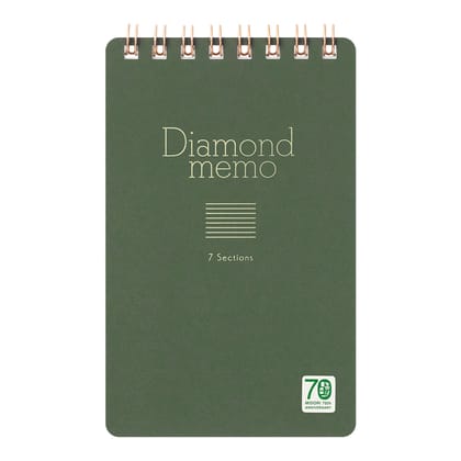 [LIMITED EDITION] Diamond Memo <M> 7 Sections Green