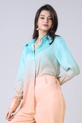 Neofaa X Ishita Raj : The Ishita Raj Shirt By Neofaa-XXS / Lagoon Blue / SH0061-DPLZ000294-2.1-NIL-NIL-NIL-NIL-THR013-FS001-NIL-BT0002-12-NIL-NIL-NIL