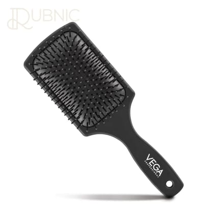 Vega Professional Small Paddle Hair Brush with Ionic Bristles and Ball Ended Tips