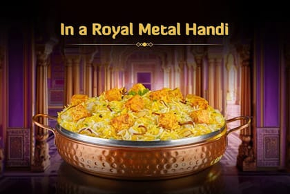 Zaikedaar Paneer Biryani (Paneer Dum Biryani - Serves 4-5)