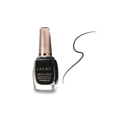 Lakme Insta Eye Liner Black, 9 ml Bottle