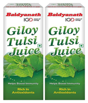 Baidyanath Giloy Tulsi Juice - 1 Lt (Pack of 2)