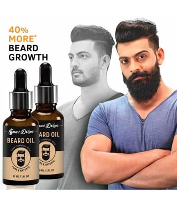 Smartdrops 30mL Promotes Beard Growth Beard Oil ( Pack of 2 )