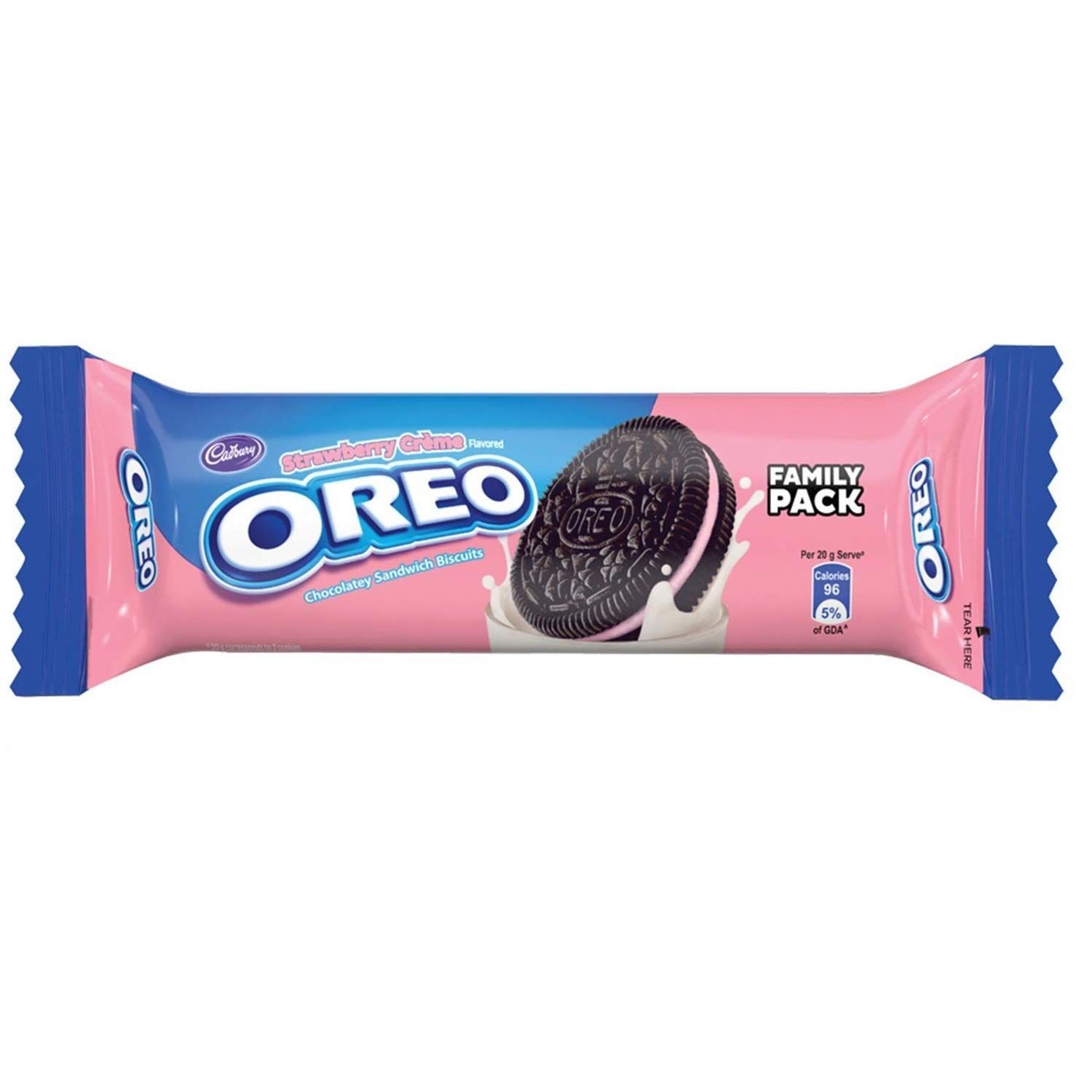 Cadbury Oreo Strawberry Cream Biscuit, 150 gm