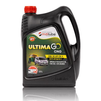 indilube ULTIMA GO CNG 20W-50 API SM CH-4 CNG/LPG VEHICLES, 3.5 L