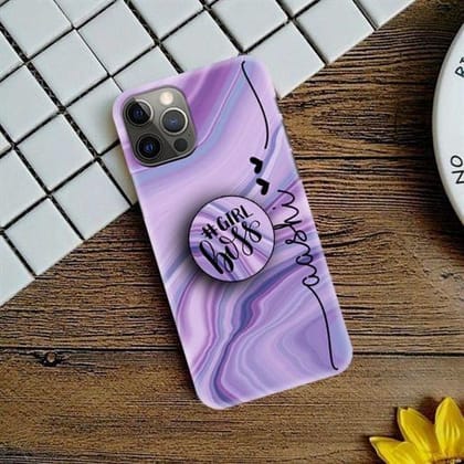 Flotterring Marble Effect Phone Case Cover For Oppo-Oppo Reno 7 Pro 5G / With Holder