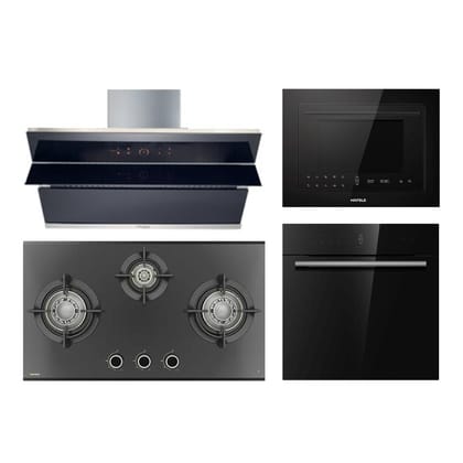 Hafele Chimney + Hob + Oven + Microwave Combo HACHOM-33