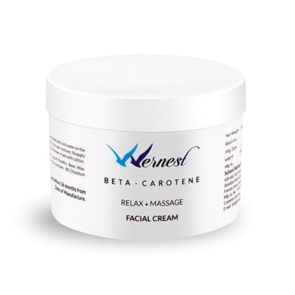 Wernest Beta Carotene Facial Massage Cream, Whitening And Brightening Skin Carel, Facial creame For All Skin type, 400gm