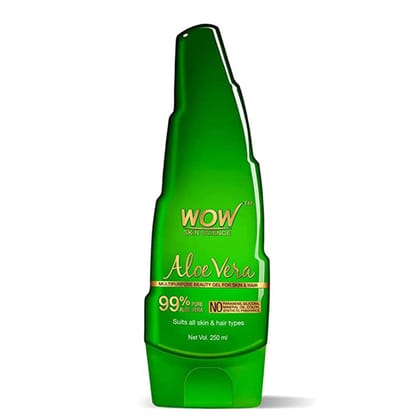 WOW Skin Science Pure Aloe Vera Gel (250 ML )-250 ML