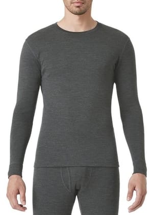 Romano nx Merino Wool Bamboo Full Sleeves Round Neck Thermal for Men-XX-Small