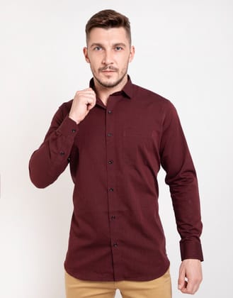 Garnet Maroon Regality Shirt-38 - S