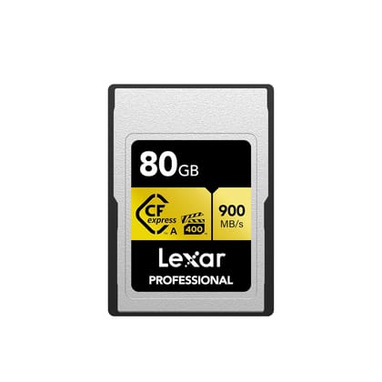 Lexar Professional 80GB CFexpress Type A Gold Series Memory Card Upto 900MB-s For Camera