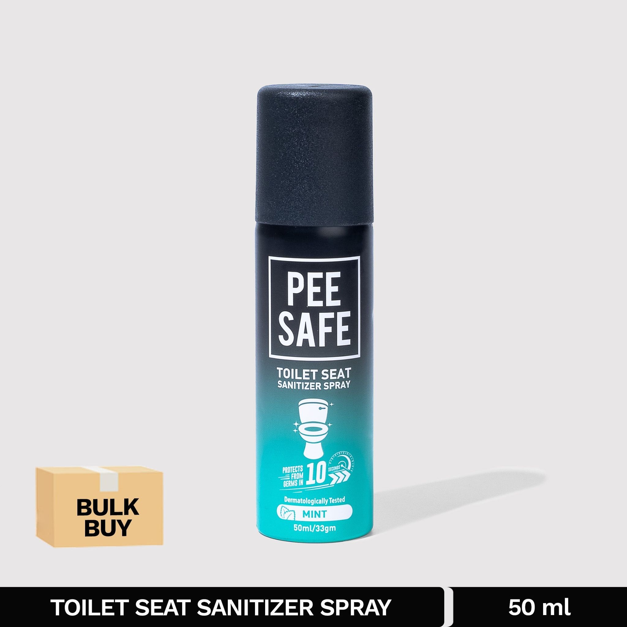 Toilet Seat Sanitizer Spray Mint - 50 ML - BULK BUY-Toilet Seat Sanitizer Spray (Mint) - 50 ML - BULK BUY - Default Title