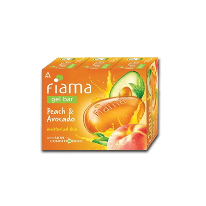 Fiama Mild Dew Gel Bar - Peach & Avocado, 375 gm Pack