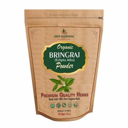 Organic Bhringraj Powder (Eclipta Alba) Helps in Hair Problems-100 GM