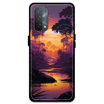 Mountains & The River - Glossy Metal Silicone Case For Oppo Models-Oppo A74 5G