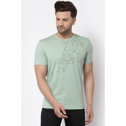 Red Tape Men Pastel Green Round Neck T-Shirt