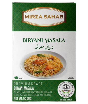 Mirza Sahab Biryani Masala Instant Mix 50 gm Pack of 4