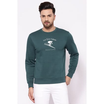 Red Tape Men's Green Sweatshirt