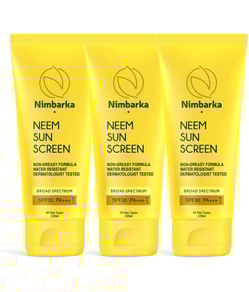 Nimbarka Sunscreen Cream For All Skin Type ( Pack of 3 )