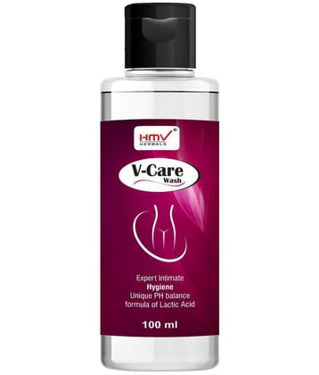 HMV Herbals V-Care Wash for Women Natural Intimate Cleansing Liquid 100 mL