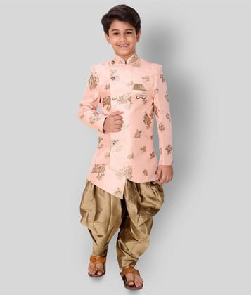 Fourfolds Ethnic Wear Indo Western and Dhoti set for Kids and Boys_FE604 - None