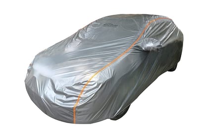 Hyundai Elite i20 Waterproof Car Cover, All Weather Proof, Premium & Long Lasting Fabric with Side Mirror Pocket (ACHO Series)-Acho Silver