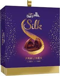 Cadbury Dairy Milk Silk Classic & Dark Pralines Chocolate Gift Box 176g