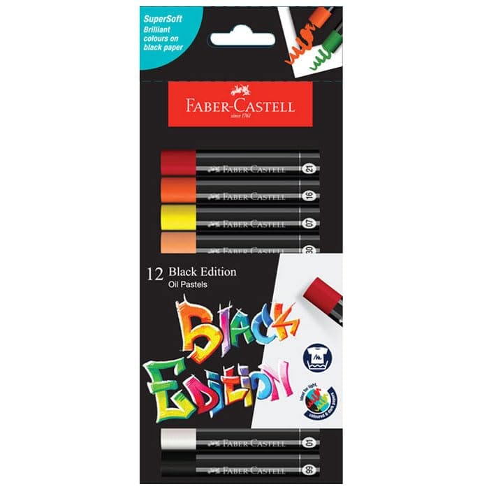 Faber Castell Black Edition Oil Pastel Sets (Choose Size)-SET OF 12