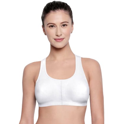 Bodycare Women Cotton Spandex Full Coverage Non Padded Sports Bra Bra E1612-W