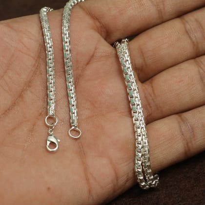 Brass Silver Chain-Brass / 1 Pc