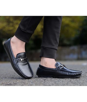 Aadi Black Mens Slip-on Shoes - None