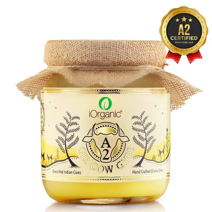 A2 Gir Cow Ghee (500 ml), Gold Standard Cultured Ghee-500 ml (Glass Jar)