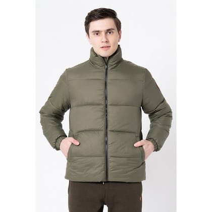 RedTape Men's Olive Solid Jacket