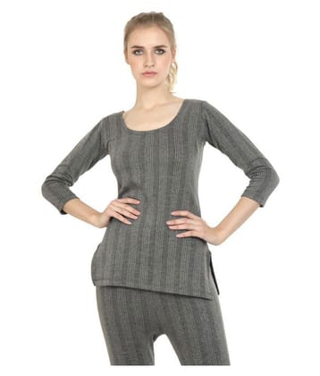 Zeffit Cotton Topwear - Grey - L