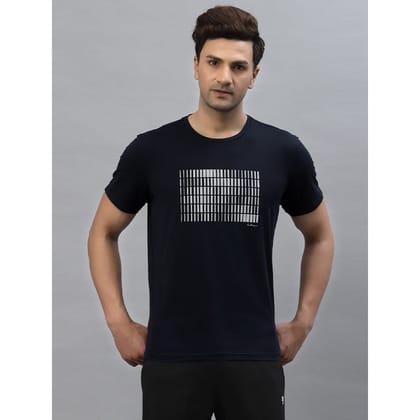 Red Tape Men Navy Round Neck Activewear T-Shirt