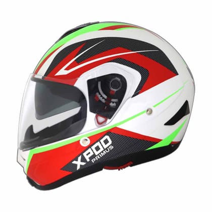 TVS XPOD Primus Dual Visor - White -M