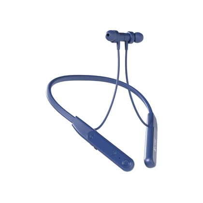 LYNE Rover 25 40 Hours Music Time Bluetooth Neckband with Touch Function-BLUE