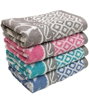 STAMIO - Multicolor Cotton Hand Towel 40x60 cm ( Pack of 4 ) - Multicolor