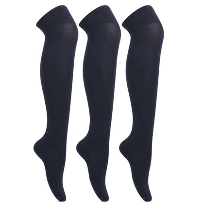 Formal Stockings  For School Girls - Pack of 3 Navy 3-5 Years